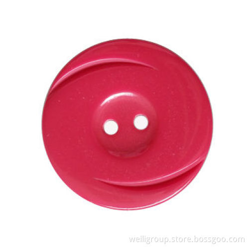 Solid polyester button